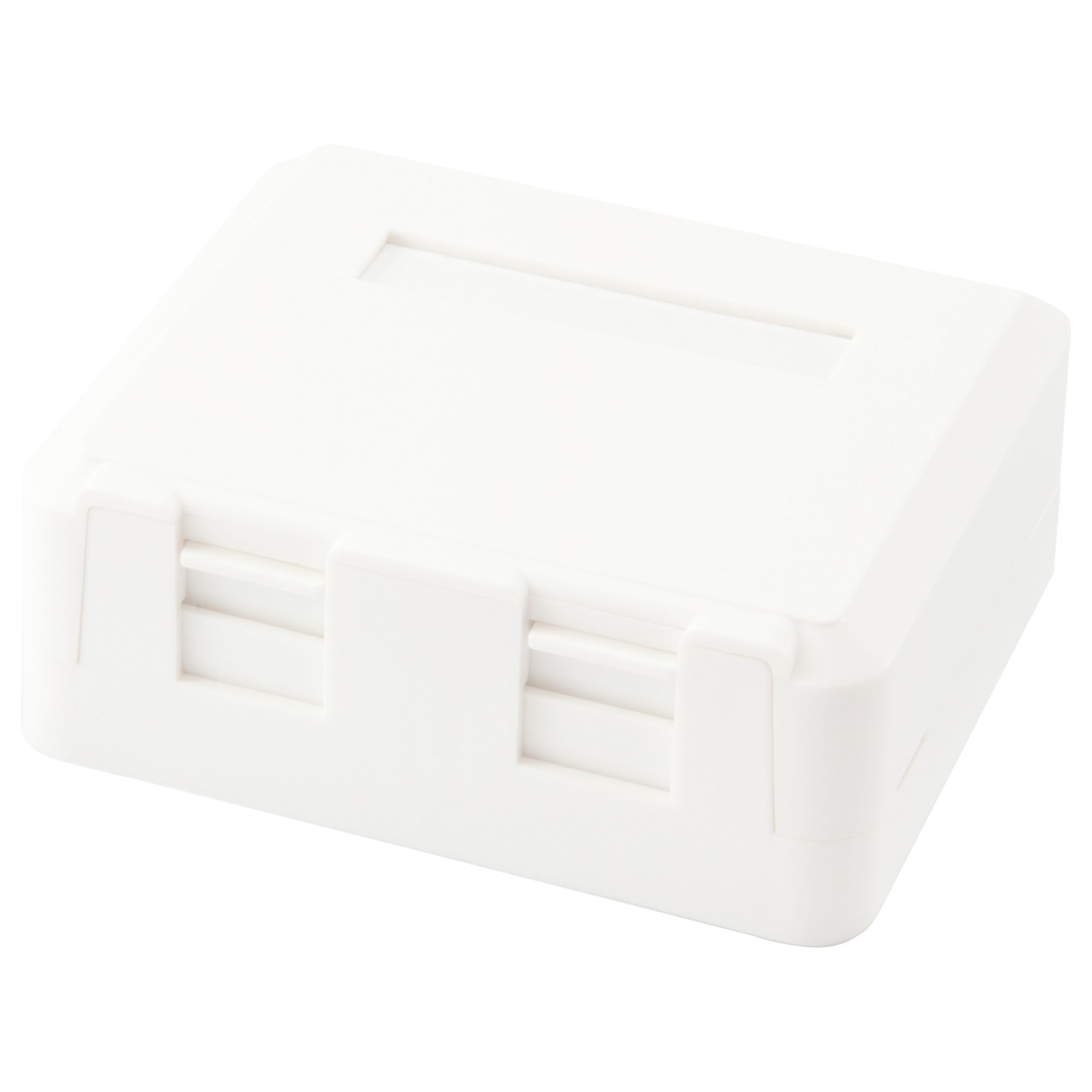 Equip Aufputzdose 2x Keystone Jack mit Abdeckung weiß — Buy in Cyprus with Fast Delivery