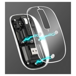 MANHATTAN Funkmaus USB-A 4Tasten RGB LED schwarz transparent — Buy in Cyprus with Fast Delivery