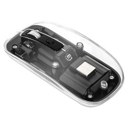 MANHATTAN Funkmaus USB-A 4Tasten RGB LED schwarz transparent — Buy in Cyprus with Fast Delivery