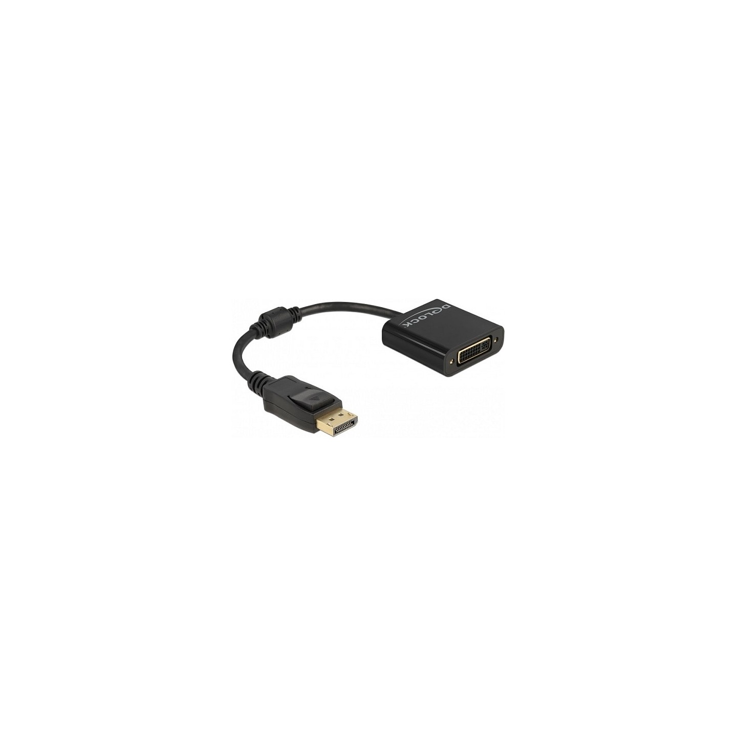 DELOCK Adapter DisplayPort 1.2 Stecker zu DVI Buchse 4K Passiv schwarz — Buy in Cyprus with Fast Delivery