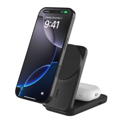 Belkin UltraCharge 25W Qi2 magn. 2-in-1 Lad.klappb.sw. WIZ038kqBK — Buy in Cyprus with Fast Delivery
