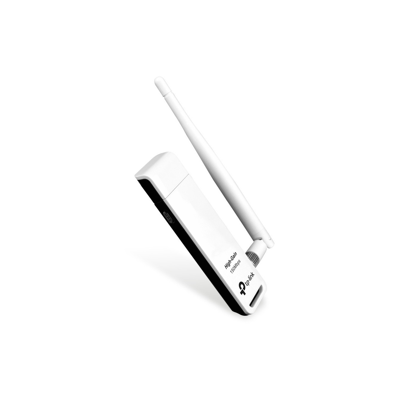 TP-Link TL-WN722N - 150Mbps High-Gain USB Wi-Fi Adapter - 2.4GHz, External 4 dBi Antenna, Black/White