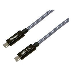 Equip Kabel USB-C3.2- to C Gen2x2 PD240W St St 2.00m schwarz — Buy in Cyprus with Fast Delivery