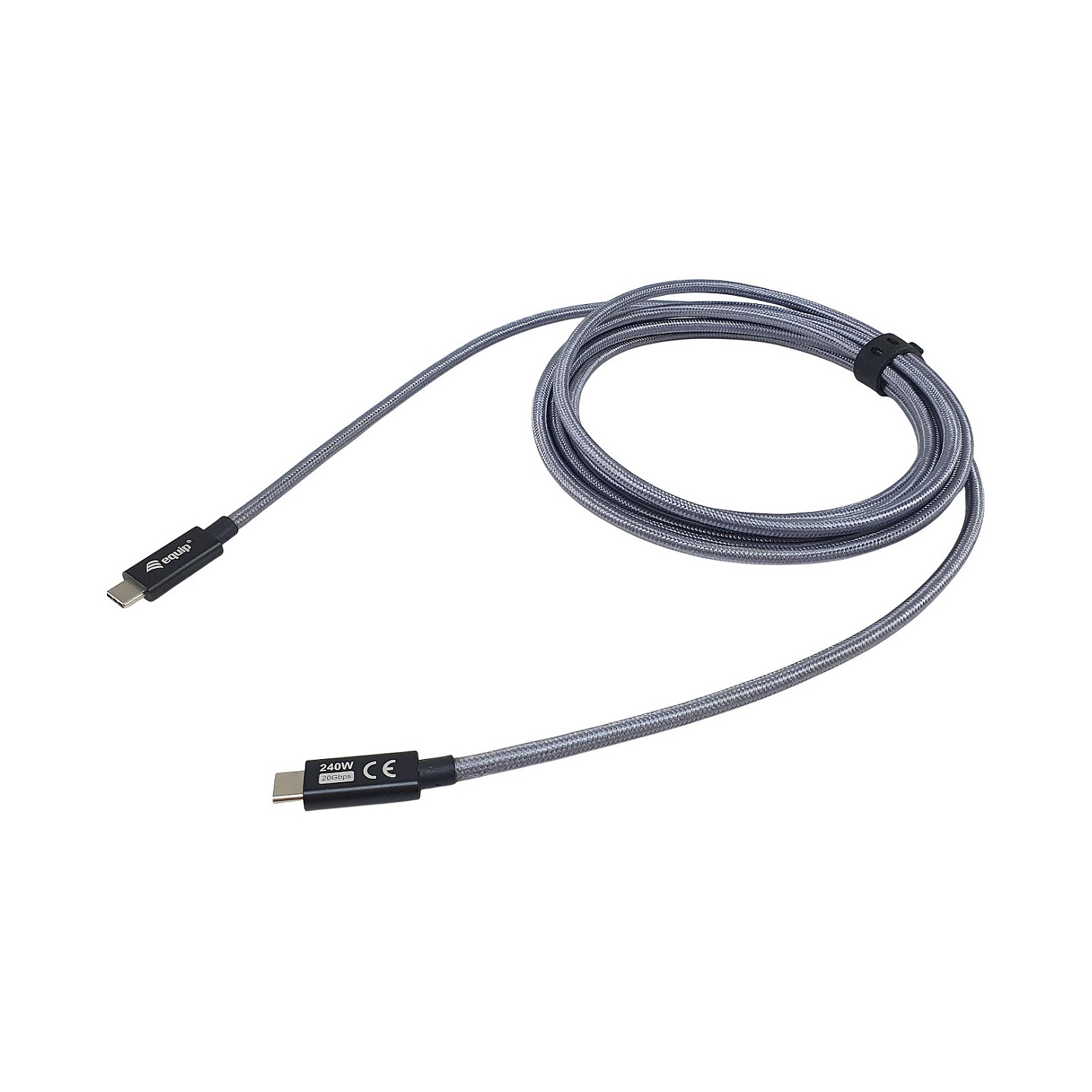 Equip Kabel USB-C3.2- to C Gen2x2 PD240W St St 1.00m schwarz — Buy in Cyprus with Fast Delivery