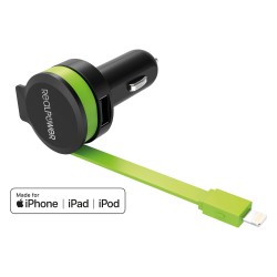 RealPower KFZ-Ladegerät Charger L 2400mA 1xUSB 1xLightning — Buy in Cyprus with Fast Delivery