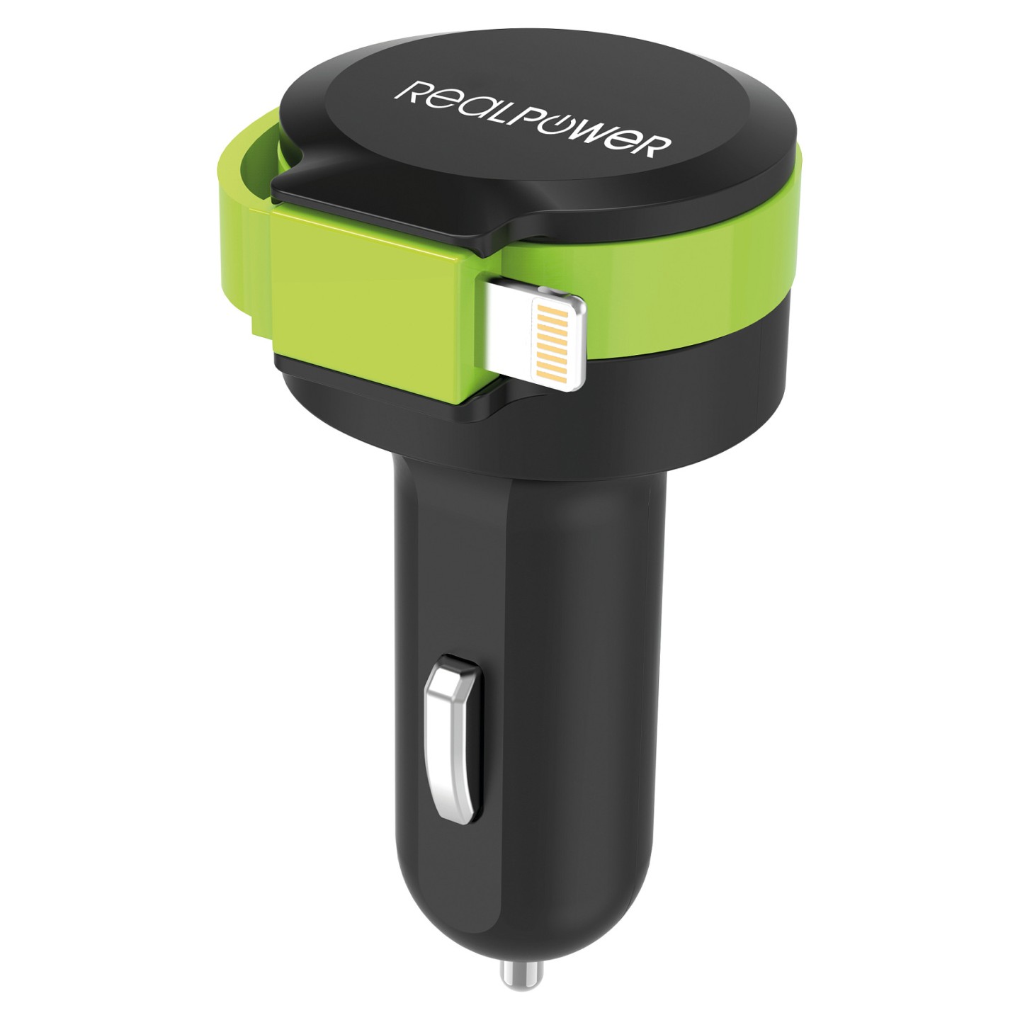 RealPower KFZ-Ladegerät Charger L 2400mA 1xUSB 1xLightning — Buy in Cyprus with Fast Delivery