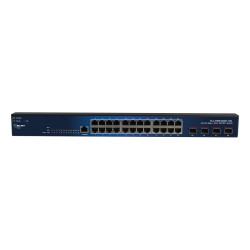 ALLNET Switch smart managed Layer2 24 Port • 24x GbE • 4x SFP+ • 19 • Lüfterlos • ALL-SG8428M-10G