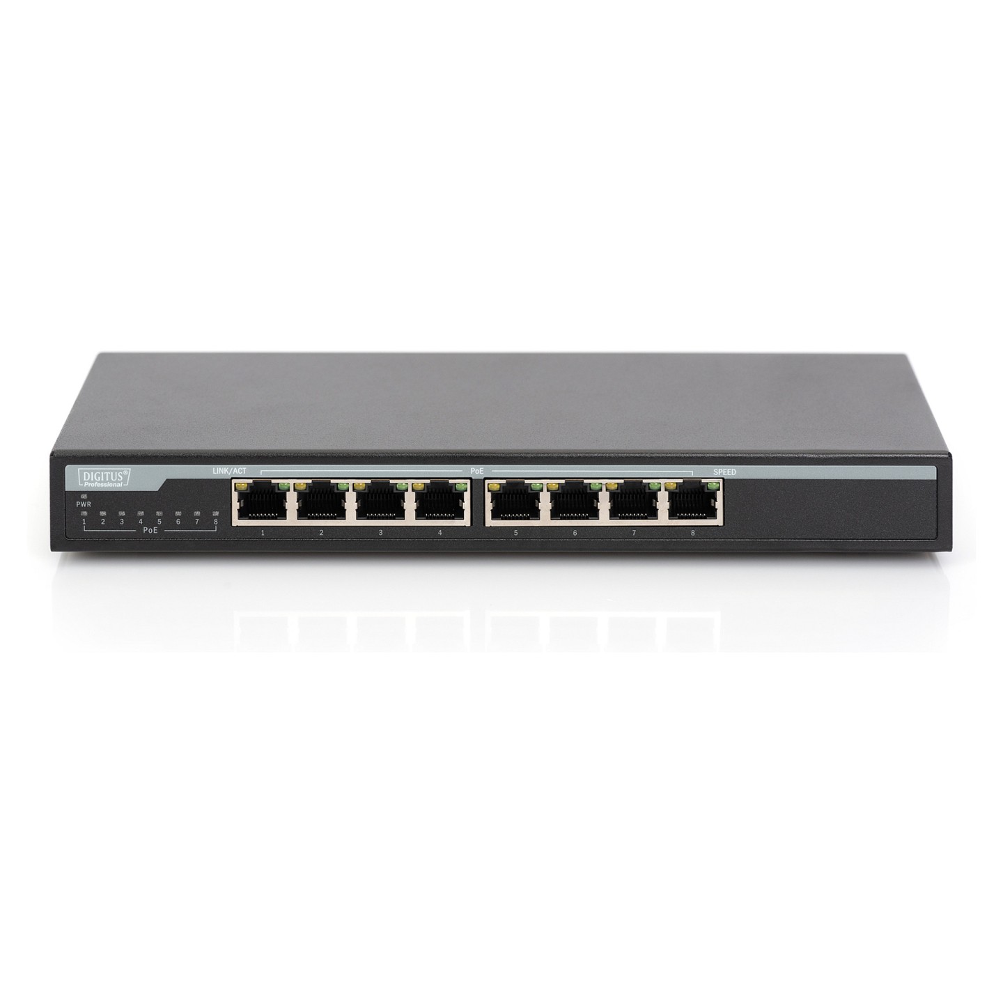 DIGITUS 8-Port 10 100 1000 Mbps PoE Gigabit Desktop Switch — Buy in Cyprus with Fast Delivery
