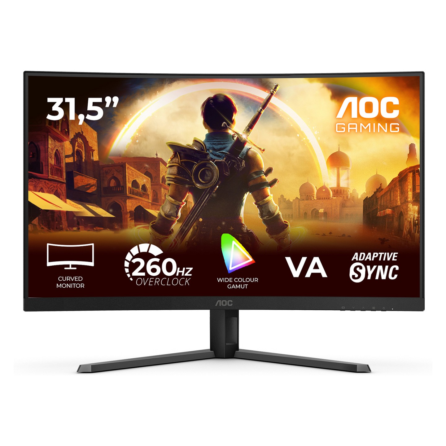 AOC C32G42ZE 31.5" Curved Gaming Monitor 1920x1080 260Hz VA (Boxed) — Buy in Cyprus with Fast Delivery