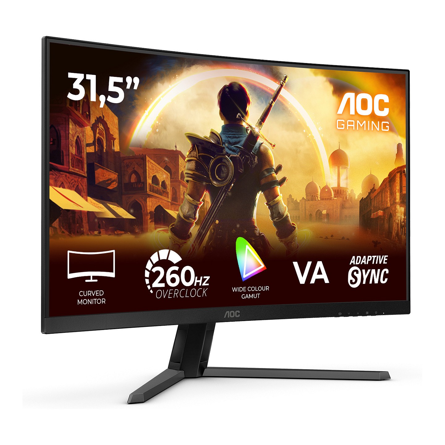 AOC C32G42ZE 31.5" Curved Gaming Monitor 1920x1080 260Hz VA (Boxed) — Buy in Cyprus with Fast Delivery