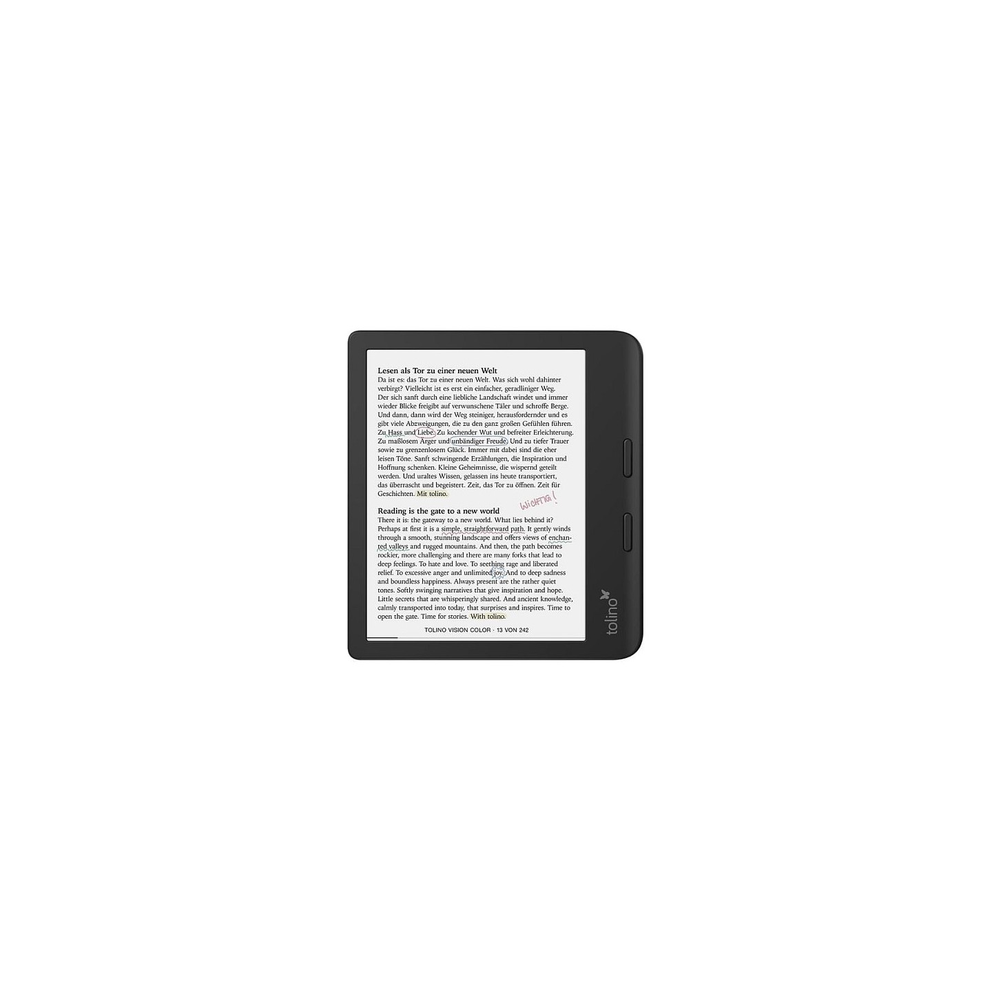 TOLINO VISION COLOR EREADER — Buy in Cyprus with Fast Delivery