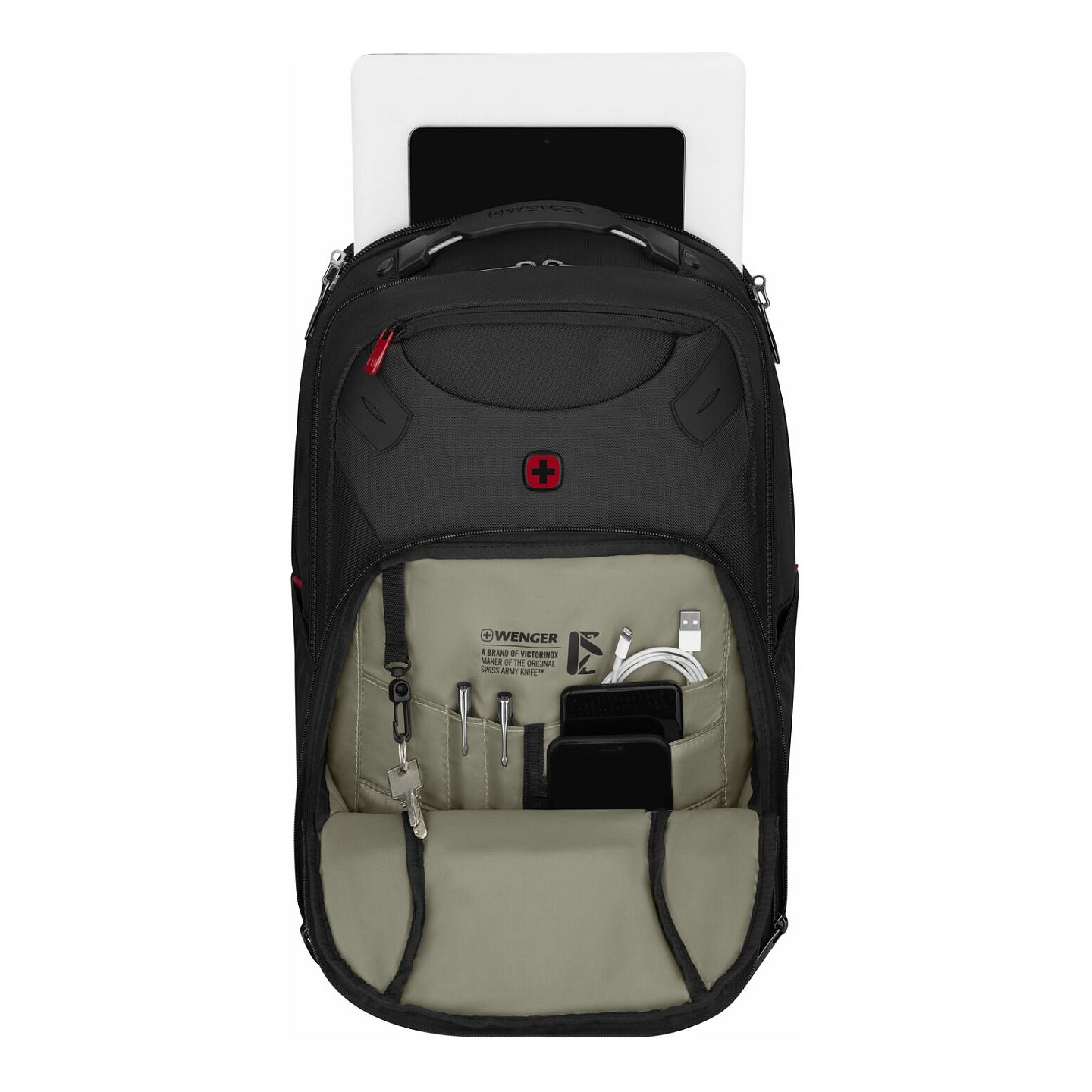 WENGER Cosmic 43.18cm 17Zoll Laptop Backpack with Tablet Pocket Black — Buy in Cyprus with Fast Delivery