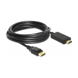 DELOCK Kabel Displayport 1.2 Stecker to High Speed HDMI-A Stecker Passiv 4K 5 m schwarz — Buy in Cyprus with Fast Delivery