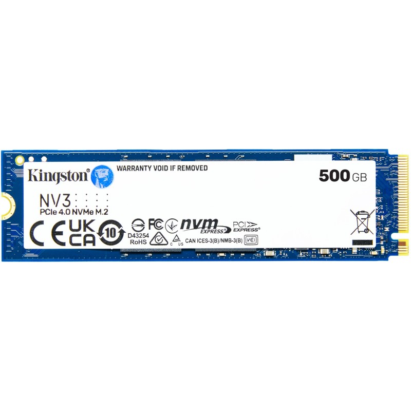 Buy Kingston NV3 M.2 2280 500GB NVMe SSD - PCIe 4.0 x4, 5000MB/s Read, 3000MB/s ... in Cyprus, Nicosia, Limassol, Larnaka, Pafos