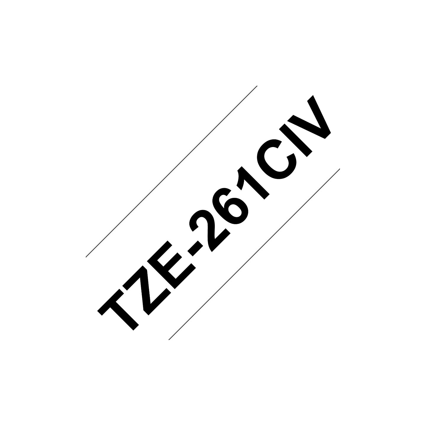 Schriftbandkassette Brother TZe-261CIV 36mmx8m weiß schwarz — Buy in Cyprus with Fast Delivery
