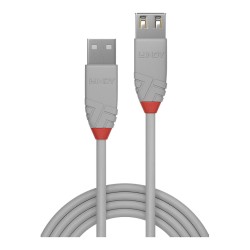 LINDY USB 2.0 Verlängerung Typ A A Anthra Line M F 0.5m grau — Buy in Cyprus with Fast Delivery
