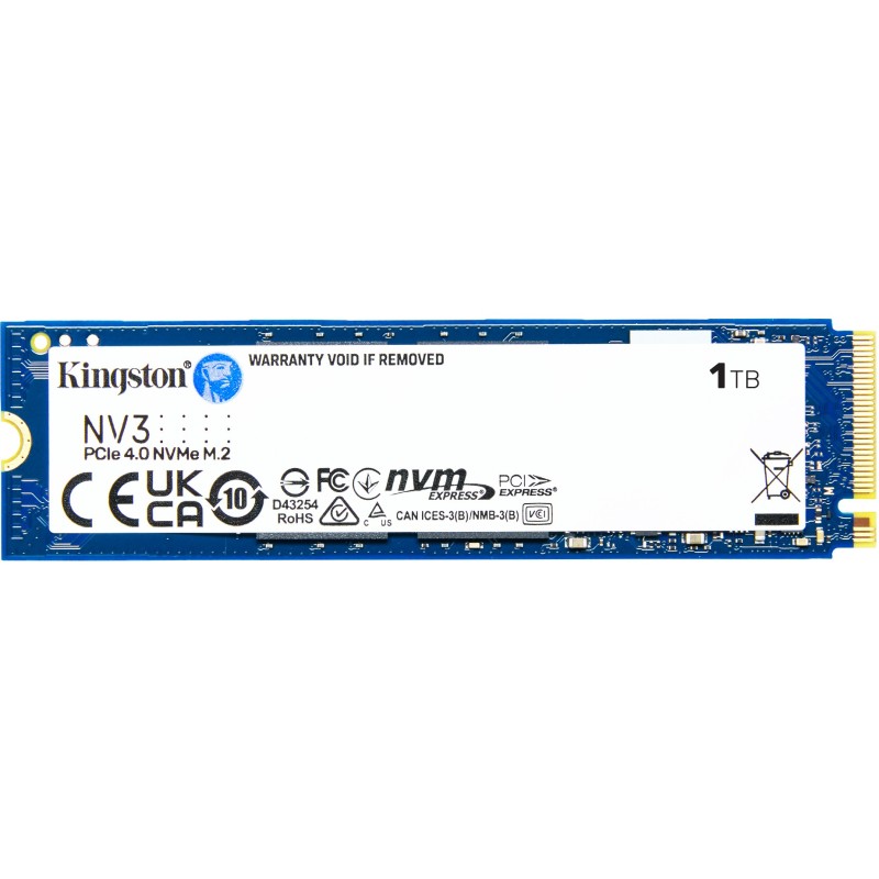Buy Kingston NV3 M.2 2280 NVMe PCIe 4.0 x4 - 1TB - 6000MB/s Read, 4000MB/s Write in Cyprus, Nicosia, Limassol, Larnaka, Pafos