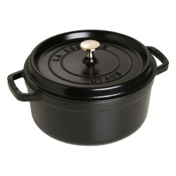 Staub La Cocotte 24cm rund. schwarz. Gusseisen — Buy in Cyprus with Fast Delivery