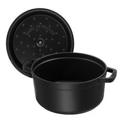 Staub La Cocotte 24cm rund. schwarz. Gusseisen — Buy in Cyprus with Fast Delivery