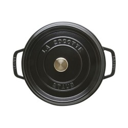 Staub La Cocotte 24cm rund. schwarz. Gusseisen — Buy in Cyprus with Fast Delivery
