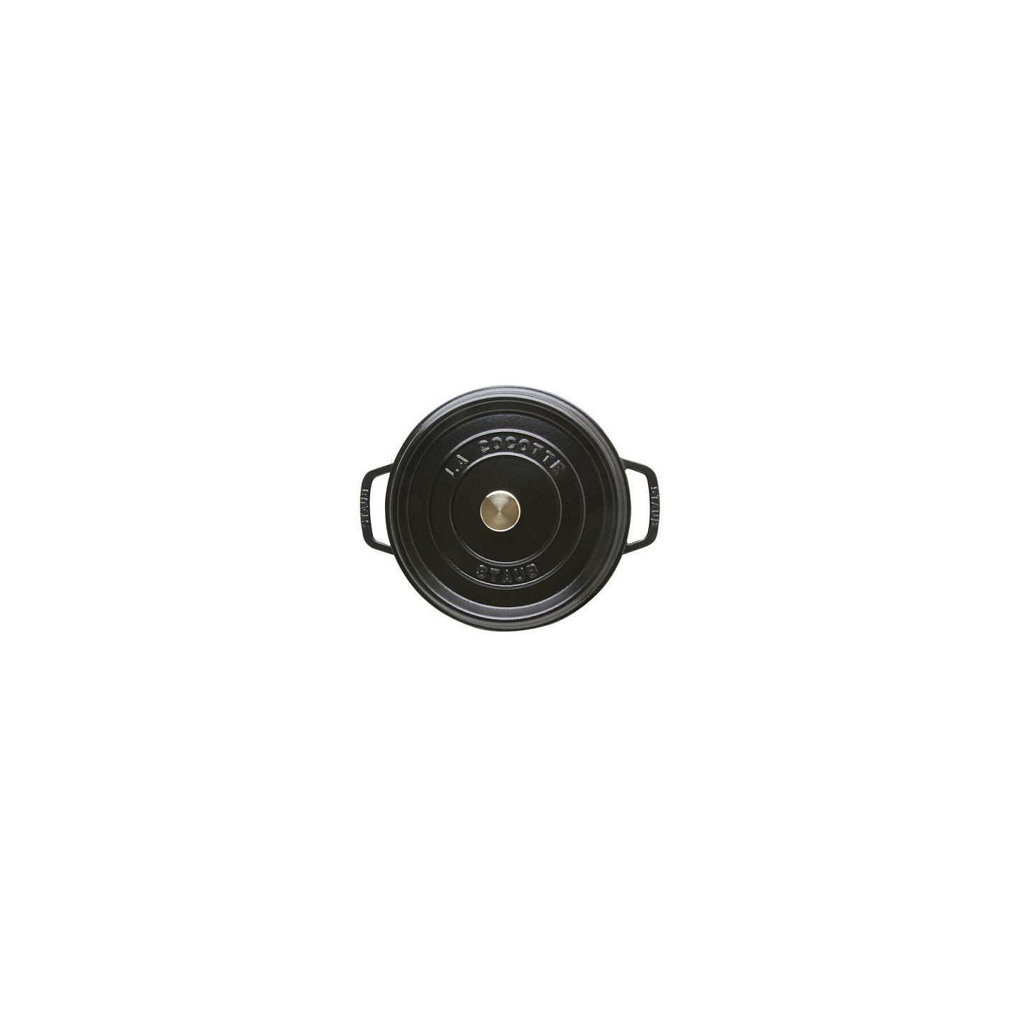 Staub La Cocotte 24cm rund. schwarz. Gusseisen — Buy in Cyprus with Fast Delivery