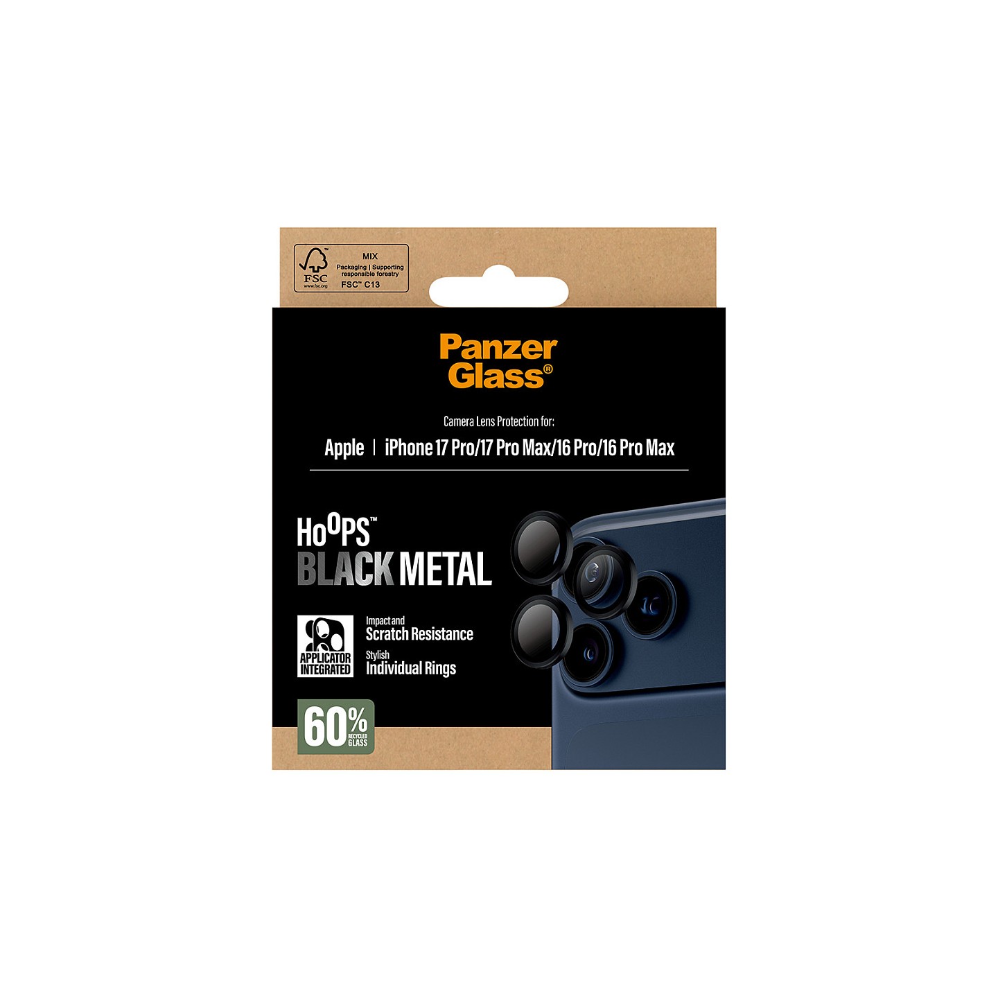 PanzerGlass Hoops black iPhone 17 Pro Pro Max 16 Pro Pro Max — Buy in Cyprus with Fast Delivery