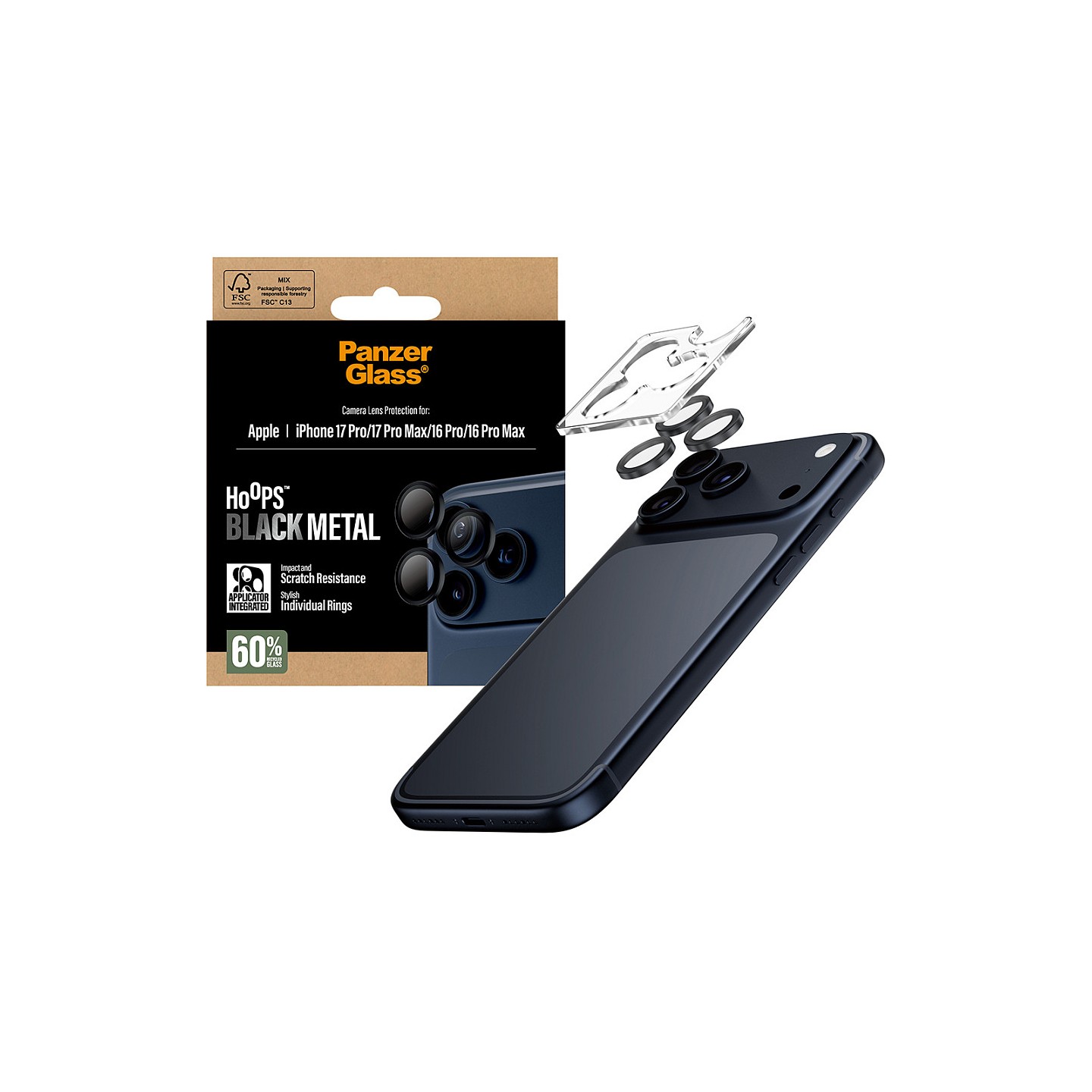 PanzerGlass Hoops black iPhone 17 Pro Pro Max 16 Pro Pro Max — Buy in Cyprus with Fast Delivery