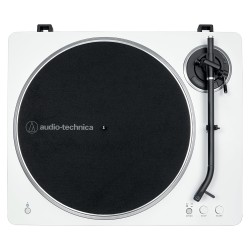 Audio Technica AT-LP70XBTWS (wei silber. Integrierter Phono-Vorverstrker. Bluetooth. Vollautomat. Riemenantrieb)