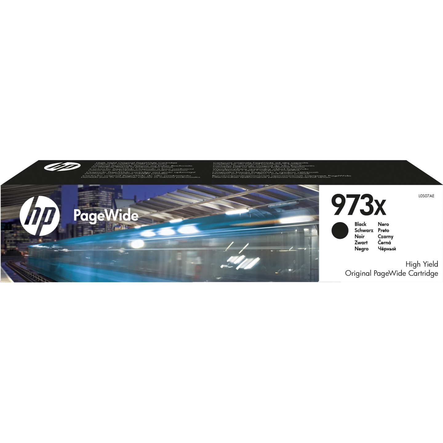 HP 973X Original PageWide Ink Cartridge - L0S07AE - High-Yield Black 182.5 ml (~10000 pages)