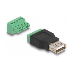 DELOCK USB 2.0 Typ-A Bu zu Terminalblock Adapter 2-teilig — Buy in Cyprus with Fast Delivery
