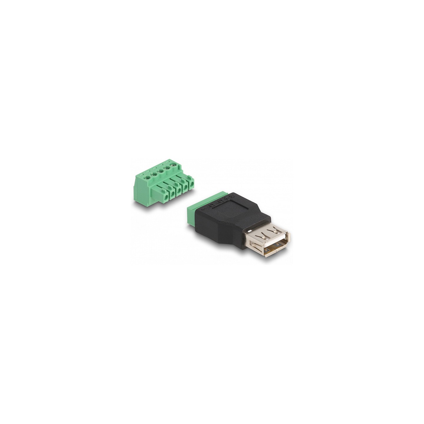 DELOCK USB 2.0 Typ-A Bu zu Terminalblock Adapter 2-teilig — Buy in Cyprus with Fast Delivery