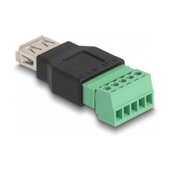 DELOCK USB 2.0 Typ-A Bu zu Terminalblock Adapter 2-teilig — Buy in Cyprus with Fast Delivery