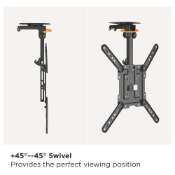 Equip Deckenhalterung 23'-55' 1TFT 20kg fest sw retail — Buy in Cyprus with Fast Delivery