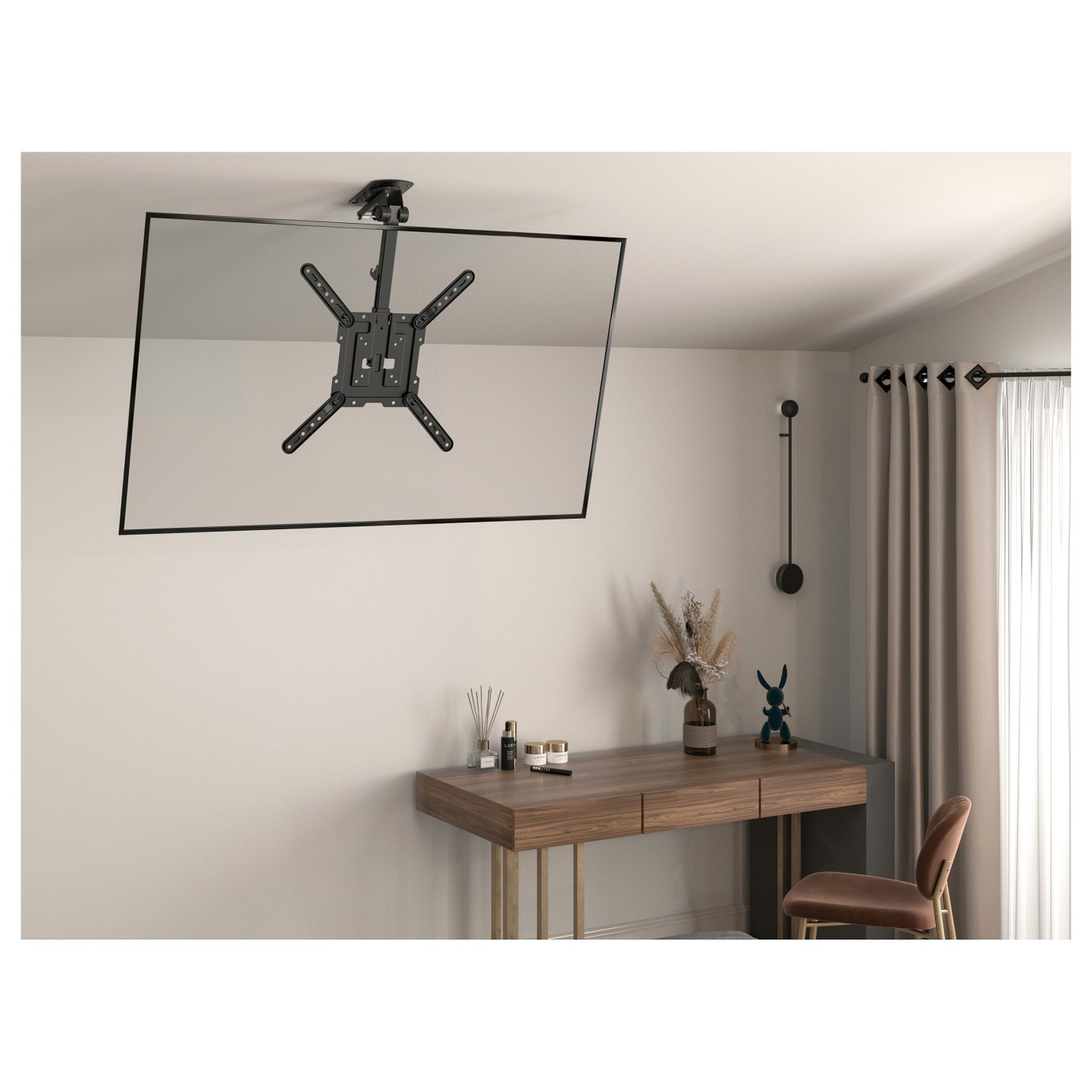 Equip Deckenhalterung 23'-55' 1TFT 20kg fest sw retail — Buy in Cyprus with Fast Delivery