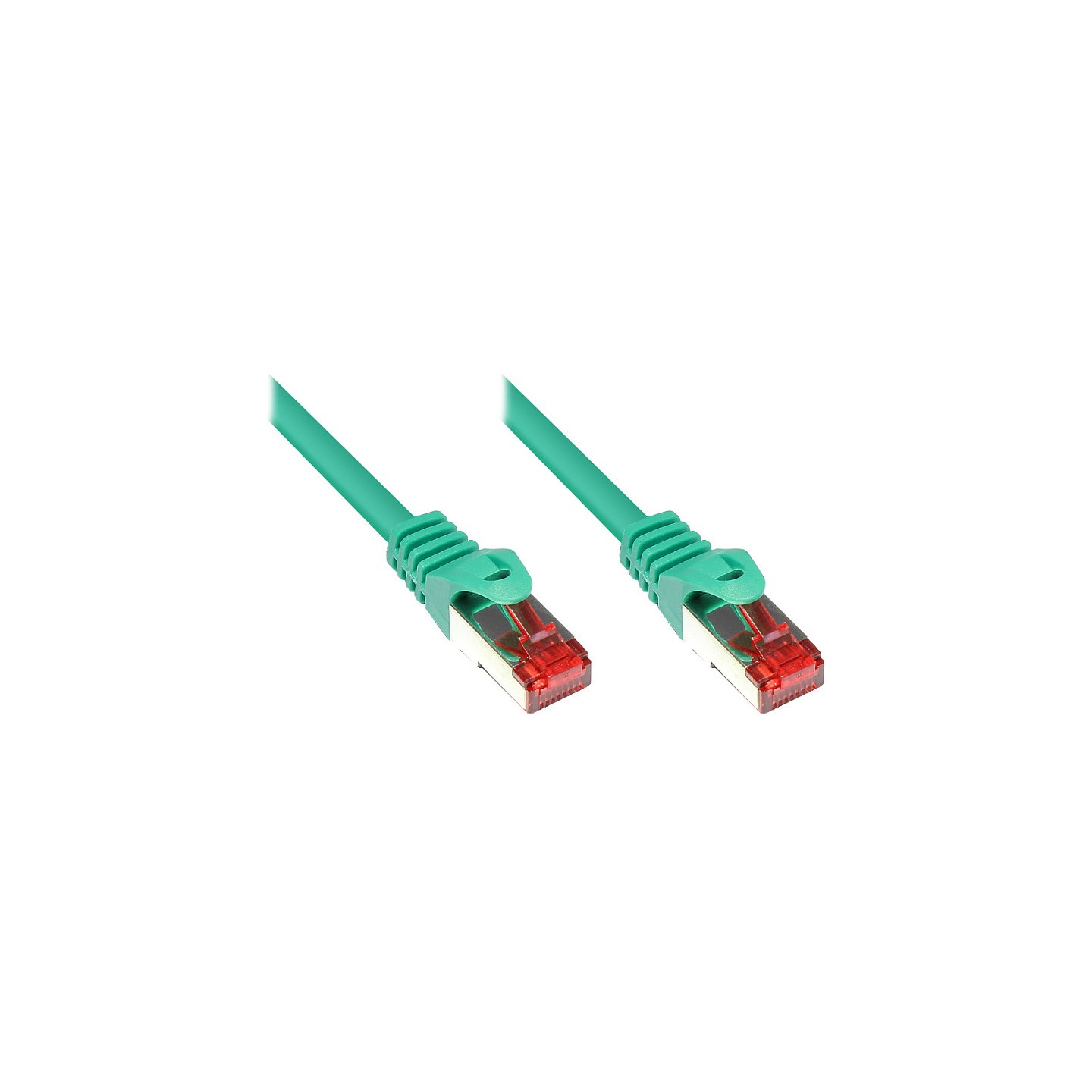 GoodConnections Patchkabel mit Rastnasenschutz. Cat. 6. S FTP. PiMF. PVC. 250MHz. grün. 20m.