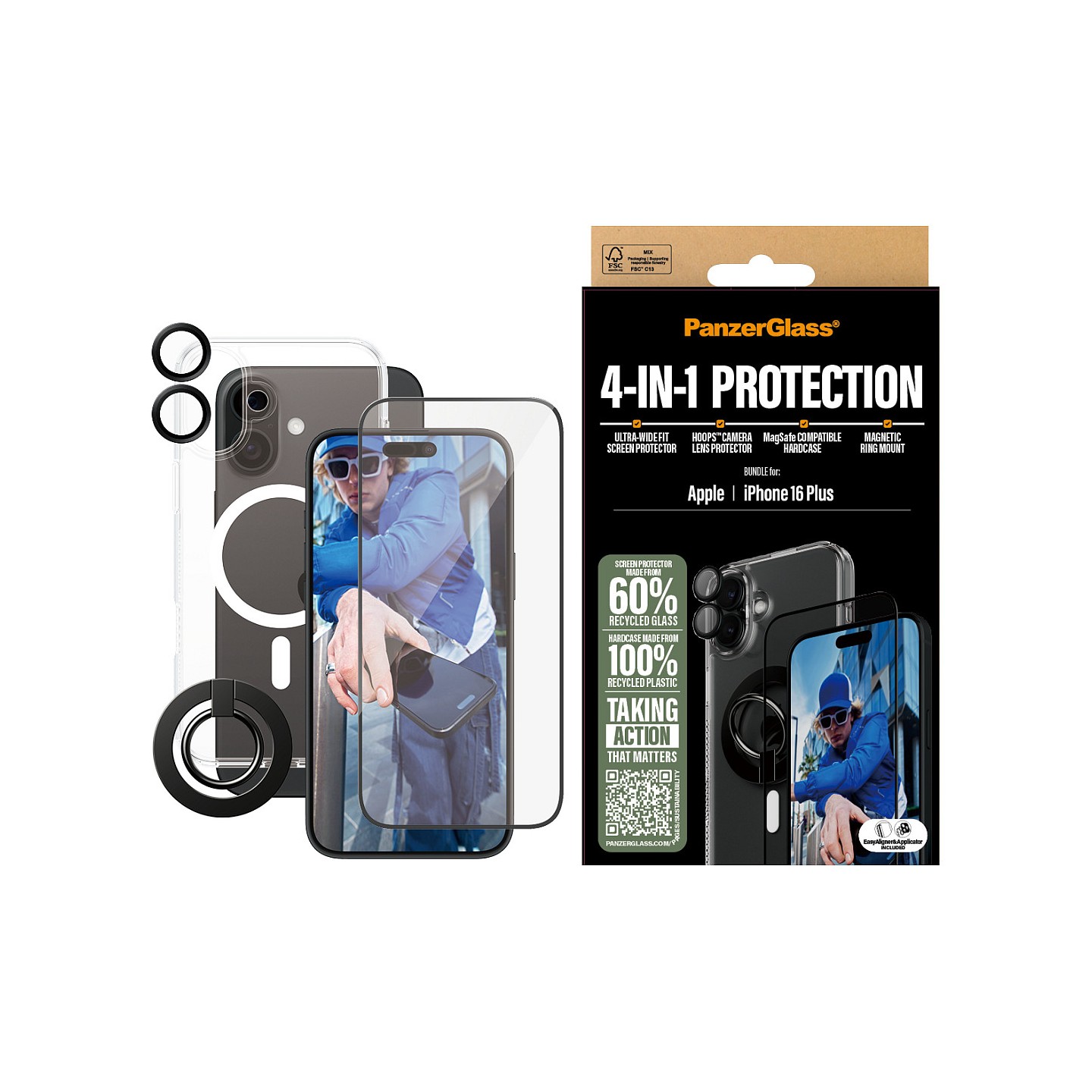 PanzerGlass 4-in-1 Protection iPhone 16 Plus — Buy in Cyprus with Fast Delivery