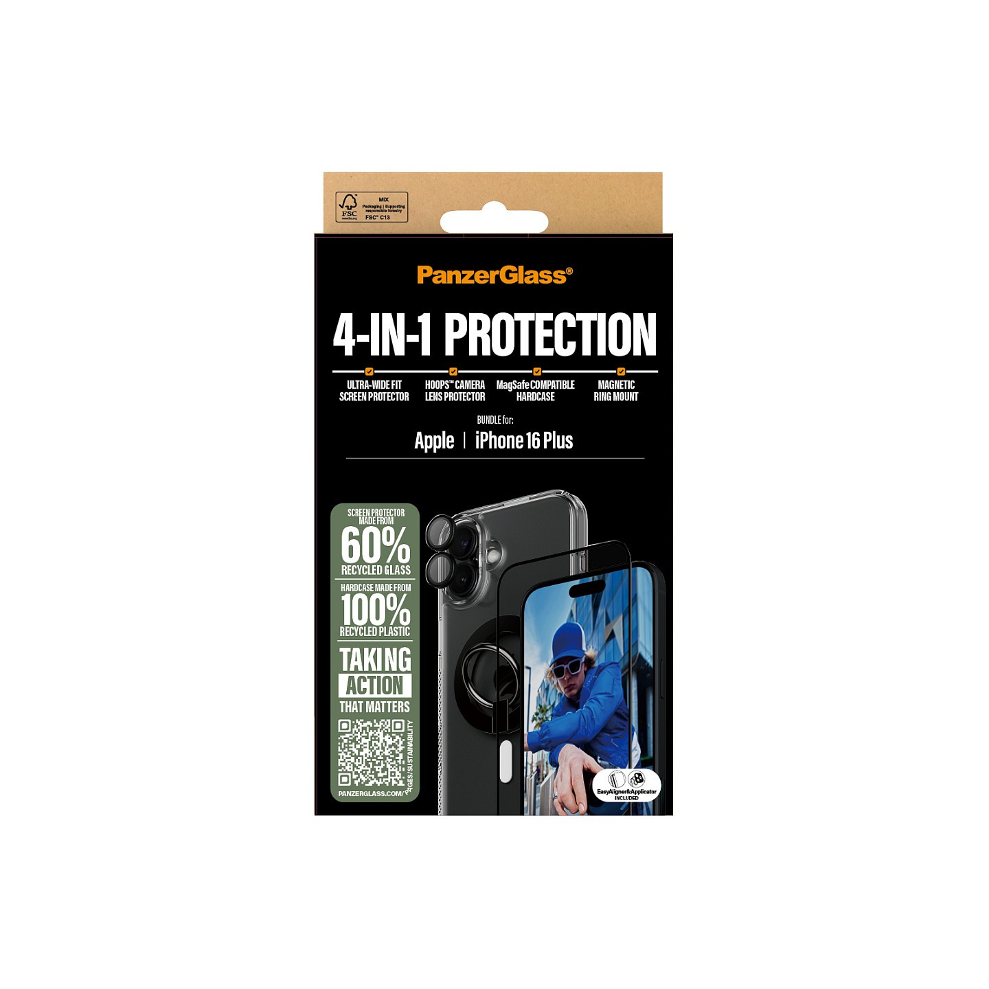 PanzerGlass 4-in-1 Protection iPhone 16 Plus — Buy in Cyprus with Fast Delivery