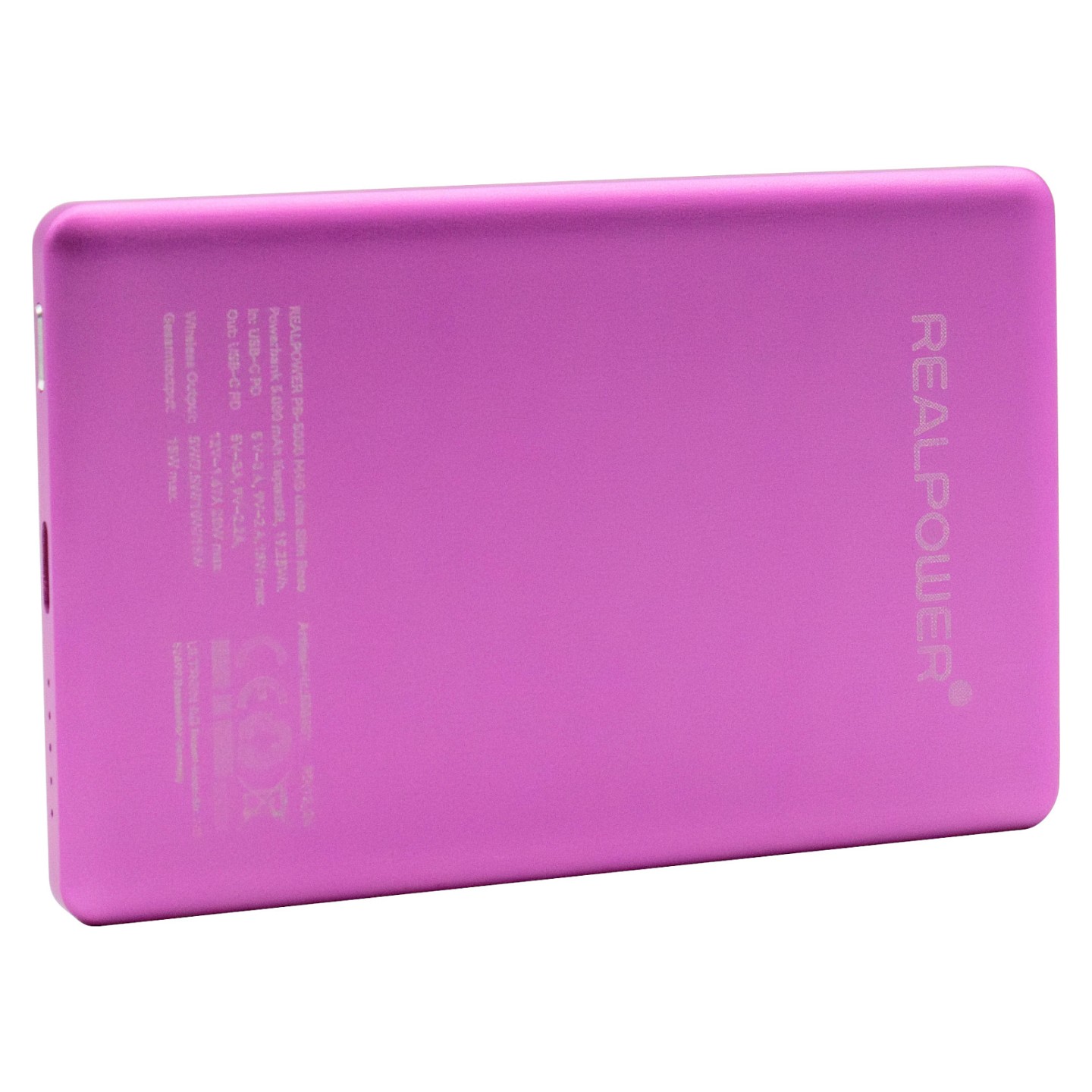 REALPOWER PB-5000 MAG ultra Slim.5000mAh.MAGSAFE.Rosa — Buy in Cyprus with Fast Delivery
