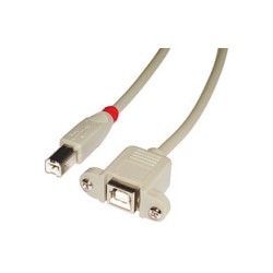 LINDY USB 2.0 Verlängerung Typ B B M F 1m — Buy in Cyprus with Fast Delivery