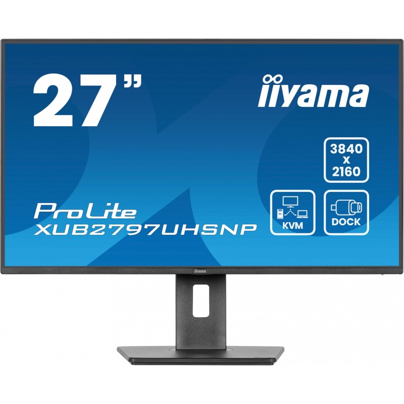 Buy iiyama ProLite XUB2797UHSNP-B1 - 27in 4K UHD IPS Monitor, USB-C 96W PD, KVM,... in Cyprus, Nicosia, Limassol, Larnaka, Pafos