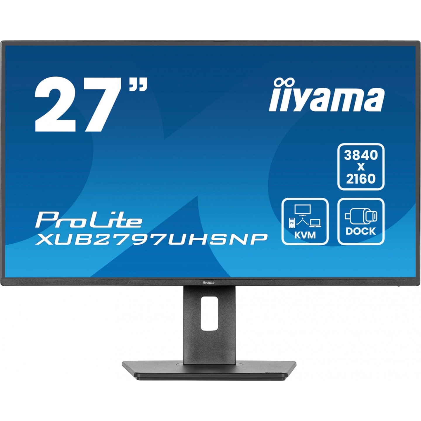 iiyama ProLite XUB2797UHSNP-B1 27" 4K IPS Monitor USB-C 96W KVM RJ45 (Boxed) — Buy in Cyprus with Fast Delivery