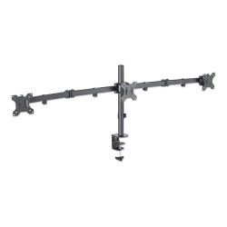 MANHATTAN LCD Monitorhalterung fuer 3 Displays zweichfach schwenkbar Tischhalterung mit 2 Monitorarmen bis 68.58cm 27...