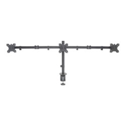 MANHATTAN LCD Monitorhalterung fuer 3 Displays zweichfach schwenkbar Tischhalterung mit 2 Monitorarmen bis 68.58cm 27...