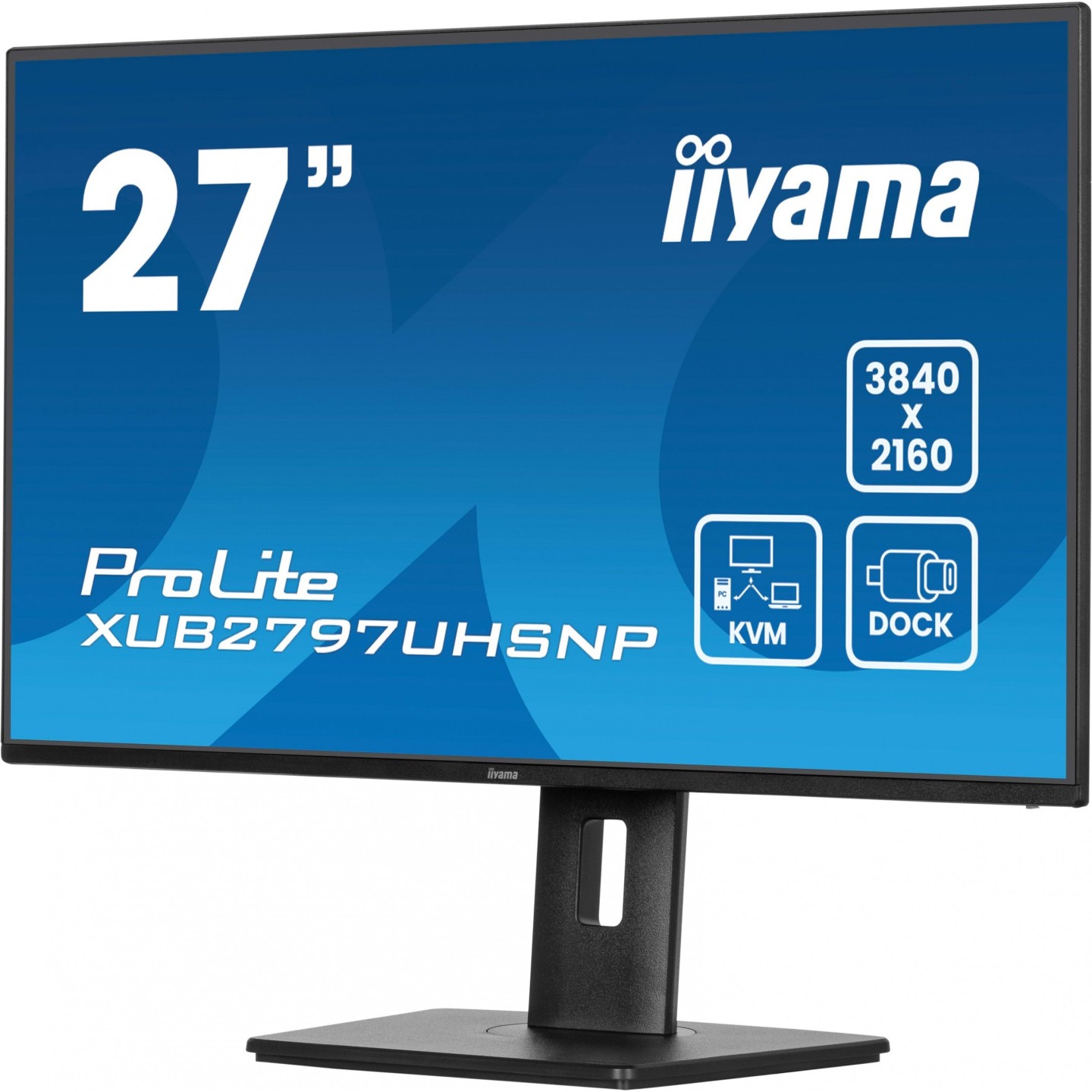 iiyama ProLite XUB2797UHSNP-B1 27" 4K IPS Monitor USB-C 96W KVM RJ45 (Boxed) — Buy in Cyprus with Fast Delivery
