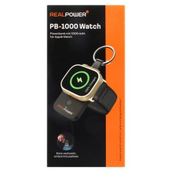 RealPower Powerbank PB-1000watch.1000mAh für iwatch schwarz — Buy in Cyprus with Fast Delivery