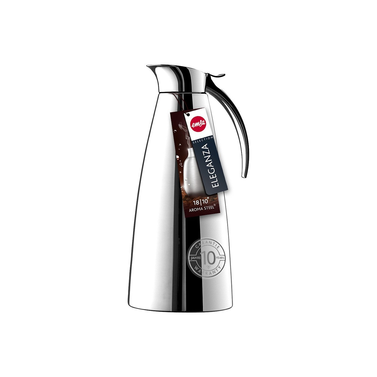 Emsa 502664 Eleganza Isolierkanne. 1.3 Liter. Easy Open Verschluss. edelstahl — Buy in Cyprus with Fast Delivery