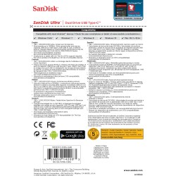 Buy SanDisk Ultra Dual Drive - 128GB - USB 3.2 Gen 1 (USB 3.1) Type-A & Type-C -... in Cyprus, Nicosia, Limassol, Larnaka, Pafos