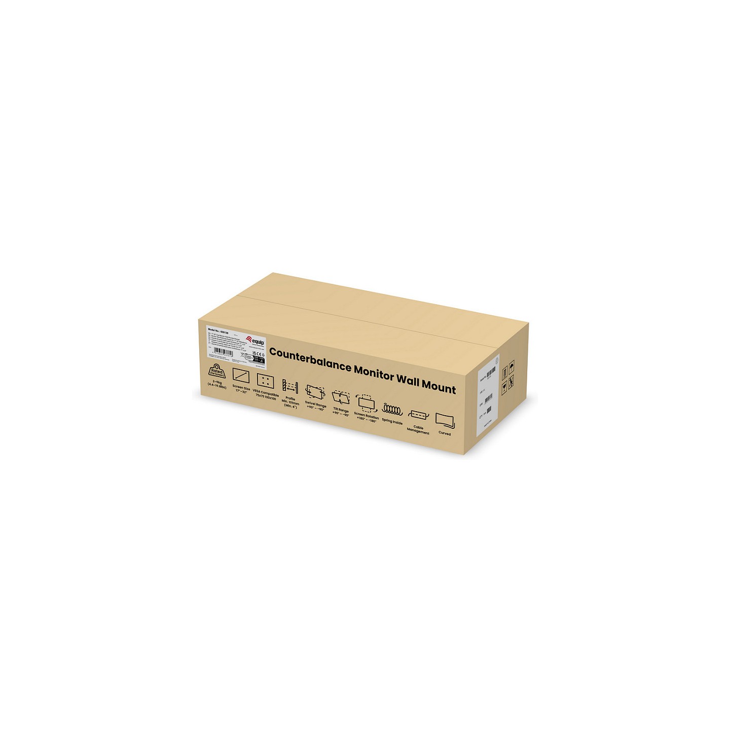 Equip Wandhalterung 17'-32' 2TFT 180°GF 2Gelenke 9Kg sw lite Retail — Buy in Cyprus with Fast Delivery