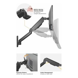 Equip Wandhalterung 17'-32' 2TFT 180°GF 2Gelenke 9Kg sw lite Retail — Buy in Cyprus with Fast Delivery