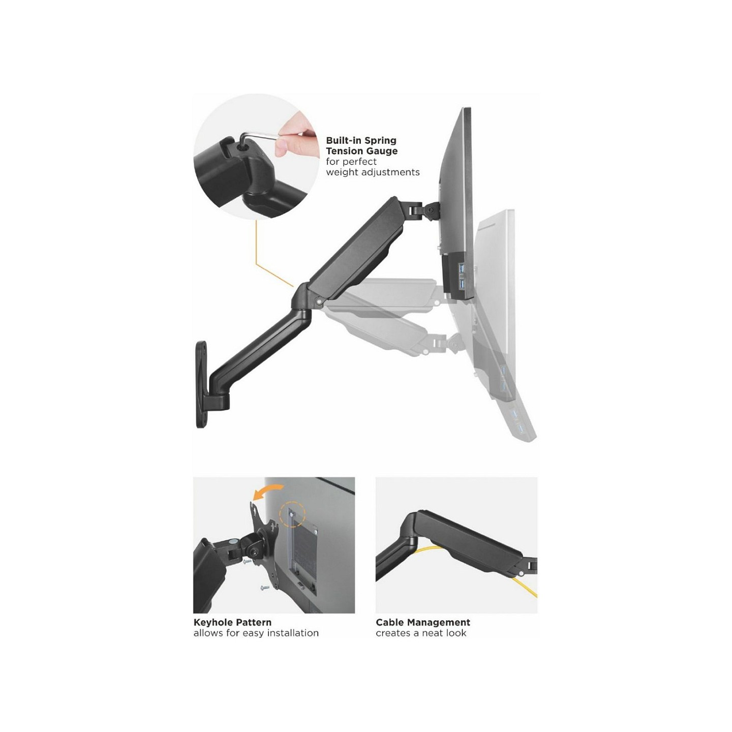 Equip Wandhalterung 17'-32' 2TFT 180°GF 2Gelenke 9Kg sw lite Retail — Buy in Cyprus with Fast Delivery